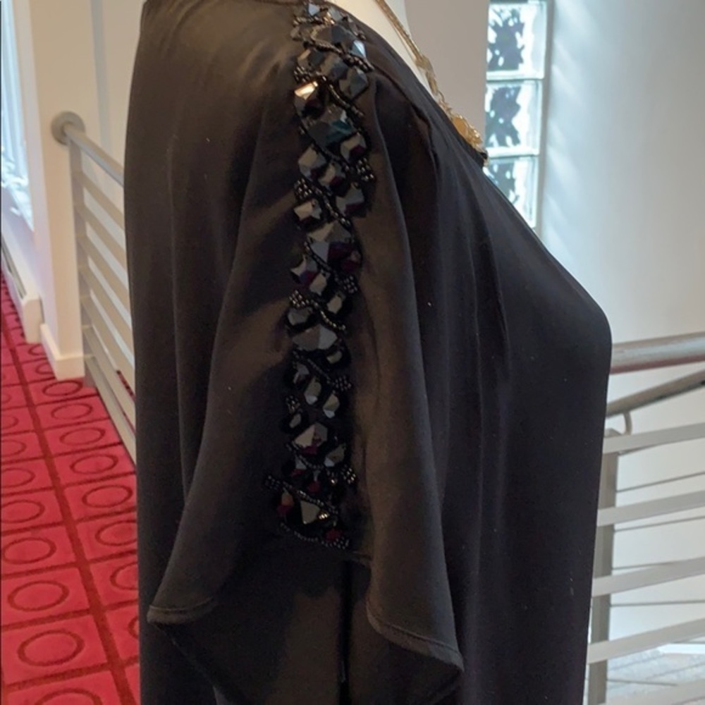 DKNYC BLACK JEWEL EMBELLISHED DRESS